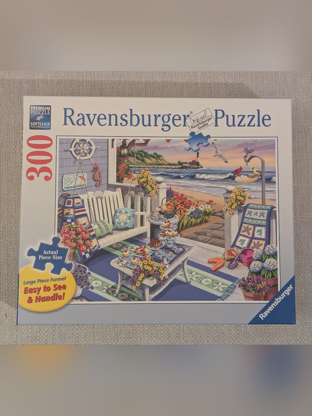 Ravensburger Seaside Sunshine 300 Piece Jigsaw Puzzle Complete 164370